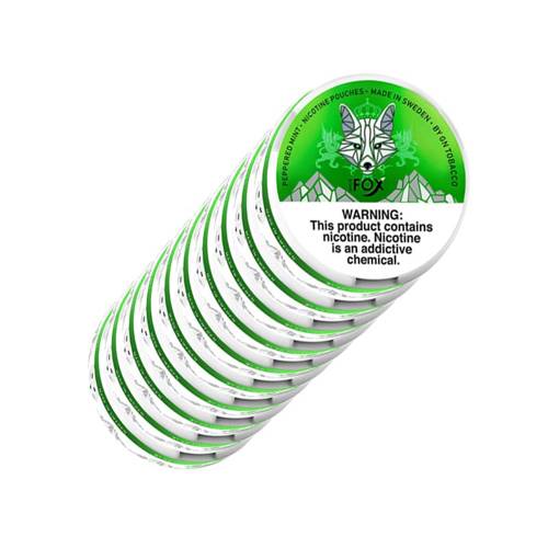 白狐 - 薄荷胡椒全白细长装